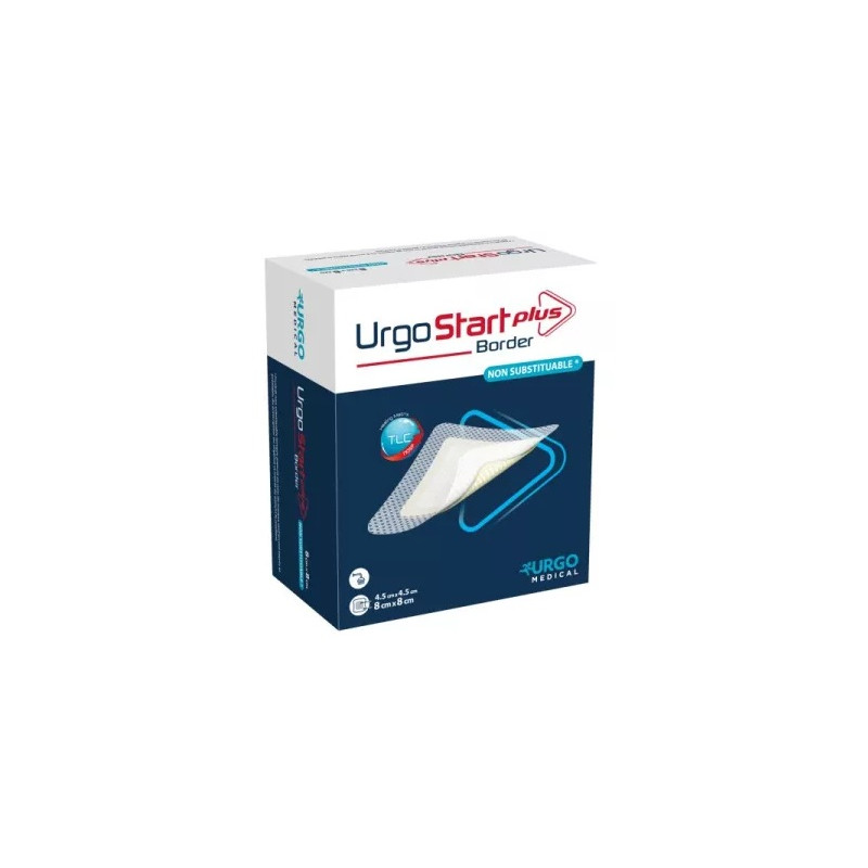 Urgo – Pansement Hydrocellulaire Adhésif TLC-NOSF, 8 x 8 cm