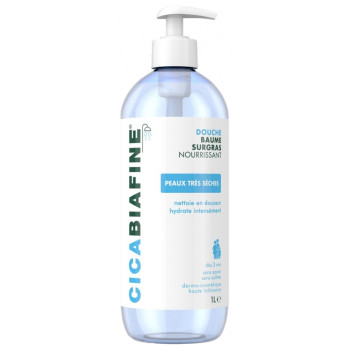 CicaBiafine – Douche baume surgras nourrissant, 1 L
