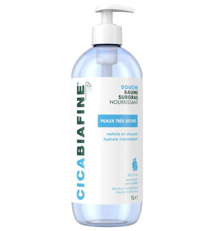 CicaBiafine – Douche baume surgras nourrissant, 1 L