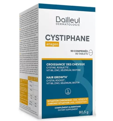 Cystiphane – Complément alimentaire croissance des cheveux, 120 comprimés