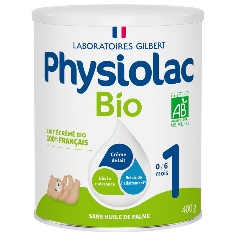 Physiolac – Bio 1 Lait infantile 0 à 6 mois, 400 g