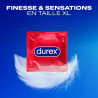 Durex – Préservatifs Feeling XL lubrifiés, 12 unités