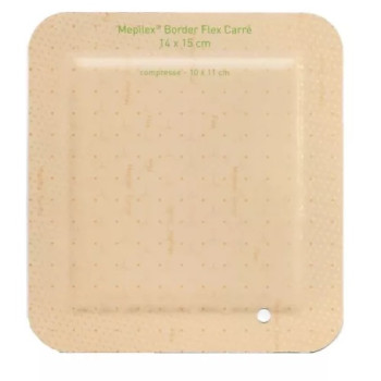 Molnlycke – Mepilex Border Flex carré pansement, 14 × 15 cm x16