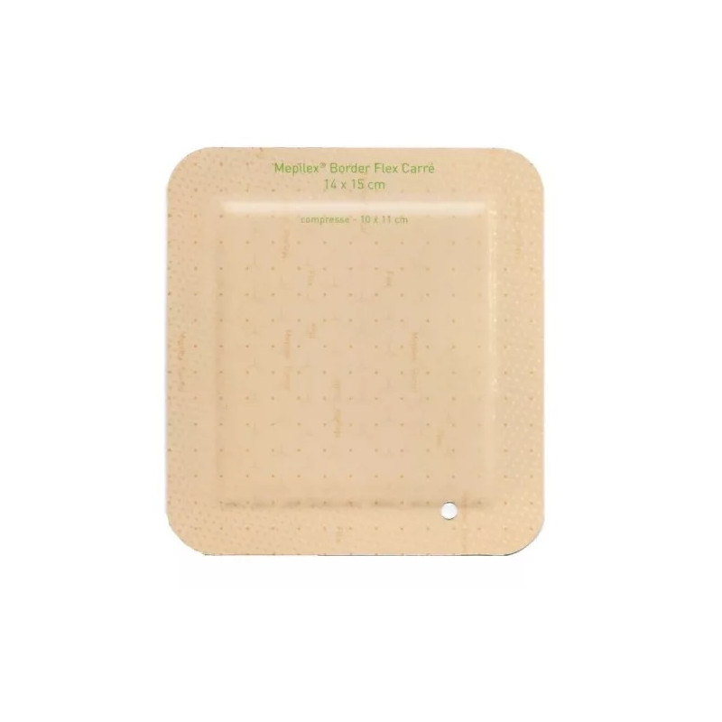 Molnlycke – Mepilex Border Flex carré pansement, 14 × 15 cm x16