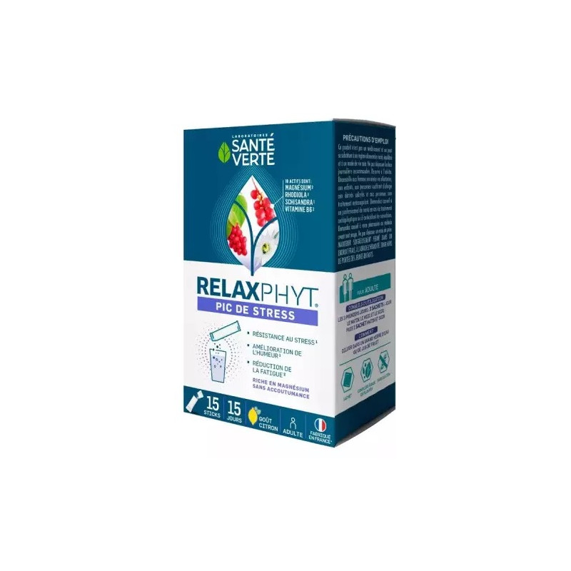 Santé Verte - Pic de Stress Complément alimentaire en sticks