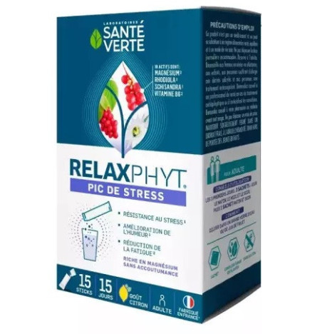 Santé Verte - Pic de Stress Complément alimentaire en sticks