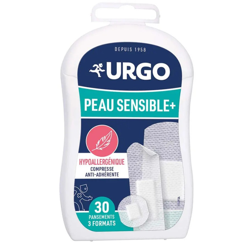 URGO – Pansement Peau Sensible, 30 pansements