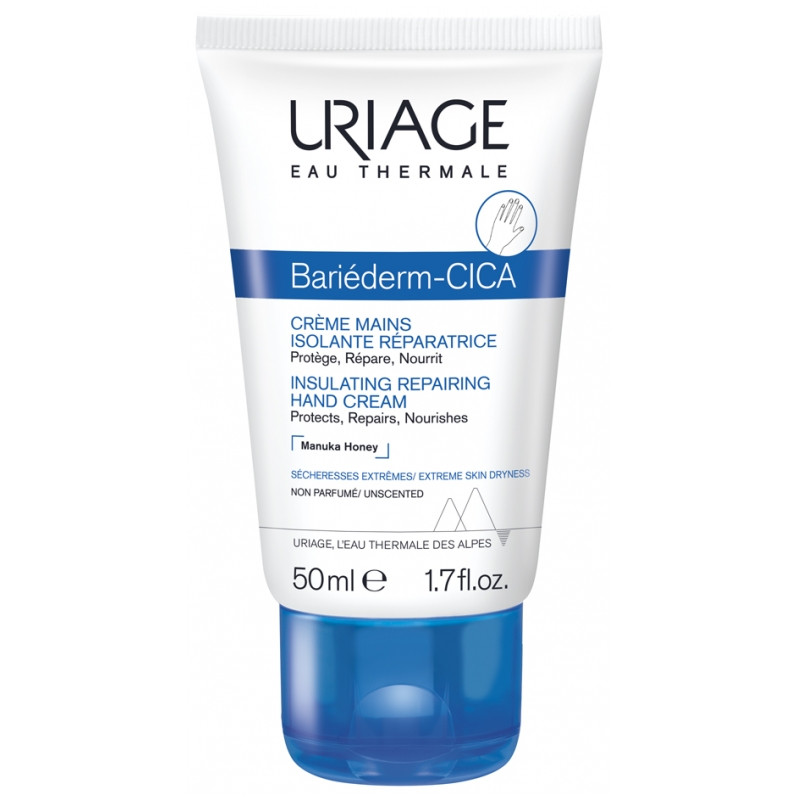 Uriage – Bariéderm Cica Crème Mains Isolante Réparatrice, 50 ml