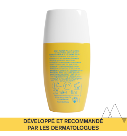 Uriage – Bariésun Fluide solaire ultra léger SPF 50+, 30 ml