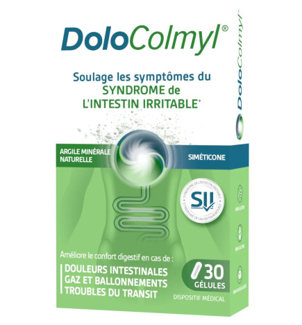 DoloColmyl® – Dispositif médical confort digestif, 30 gélules