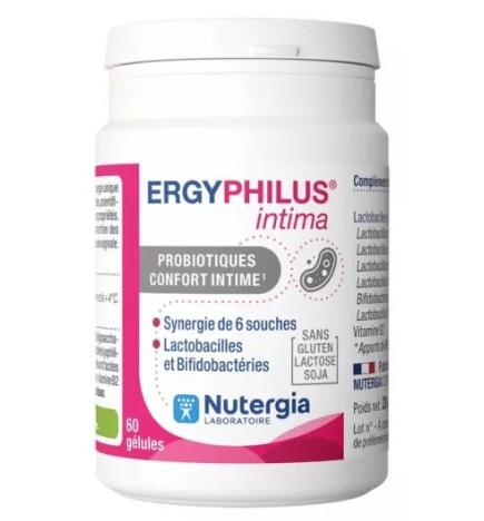 Nutergia – Ergyphilus Intima, complément alimentaire probiotiques confort intime