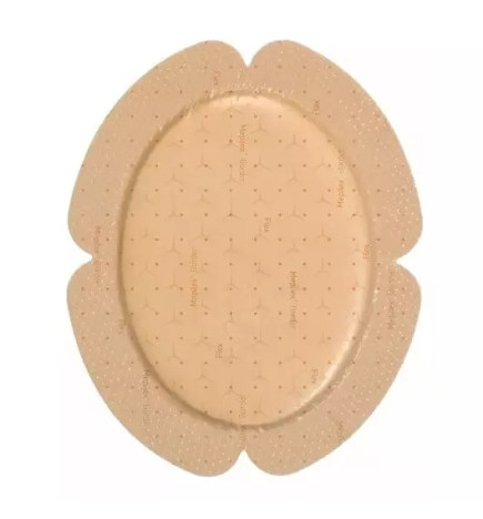 Mölnlycke – Pansement hydrocellulaire Mepilex Border Flex ovale, 13,5 × 16,5 cm (x16)