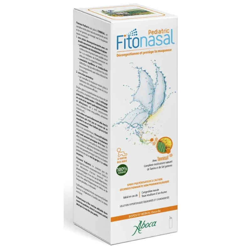 Aboca – Fitonasal Pediatric spray nasal décongestionnant, 125 ml
