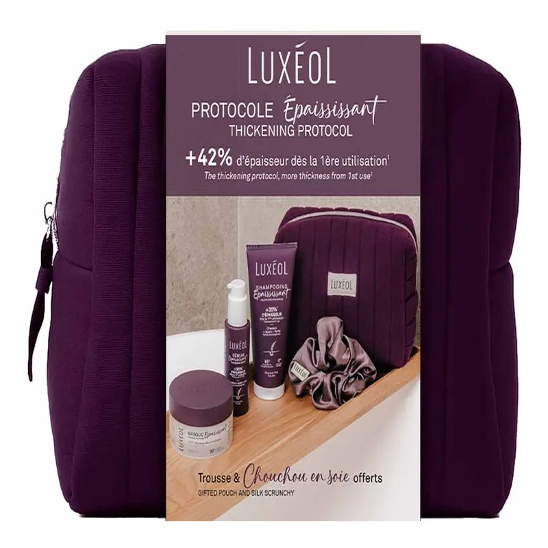 Luxéol – Trousse Protocole Épaississant cheveux fins, 3 soins
