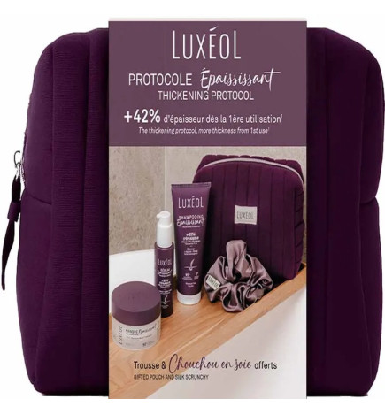 Luxéol – Trousse Protocole Épaississant cheveux fins, 3 soins