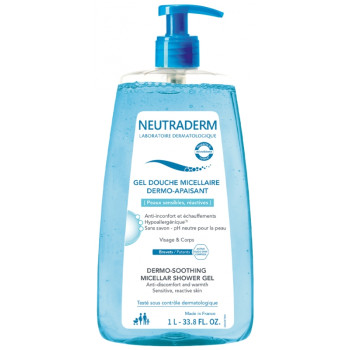 Neutraderm – Gel douche micellaire dermo-apaisant, 1 L