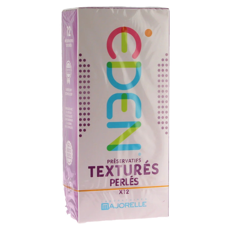 Eden – Préservatifs texturés perlés, x12