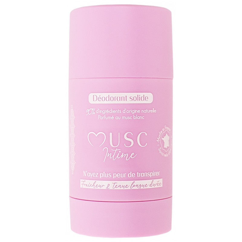 Musc Intime – Déodorant solide Musc Blanc, 50 g
