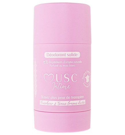 Musc Intime – Déodorant solide Musc Blanc, 50 g