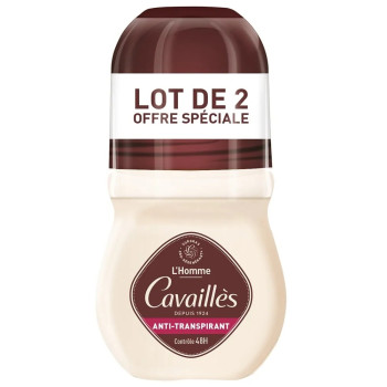 Cavaillès – Déodorant Anti-Transpirant 48H Roll-On L’Homme, 50 ml