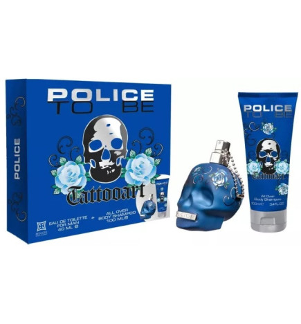 Police – Coffret To Be Tattooart Man Eau de toilette + Lait corps, 40 ml