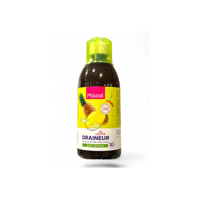 Milical – Draineur Minceur Goût Ananas, 500 ml