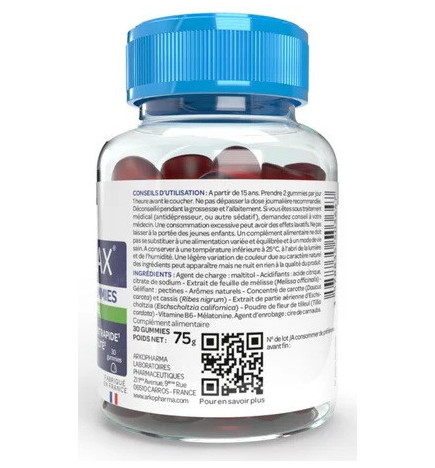 Arkorelax – Gummies Sommeil sans sucre, 30 gummies