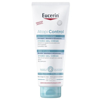 Eucerin – AtopiControl Hydro Gel Crème apaisante 48h, 200 ml