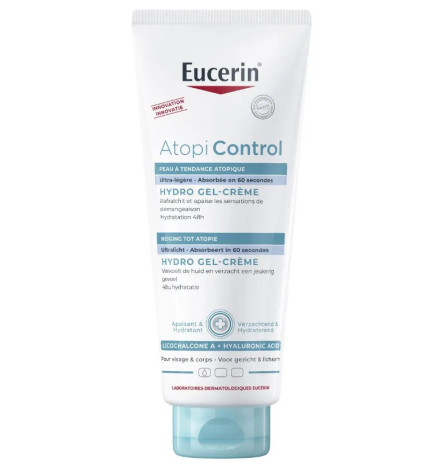 Eucerin – AtopiControl Hydro Gel Crème apaisante 48h, 200 ml