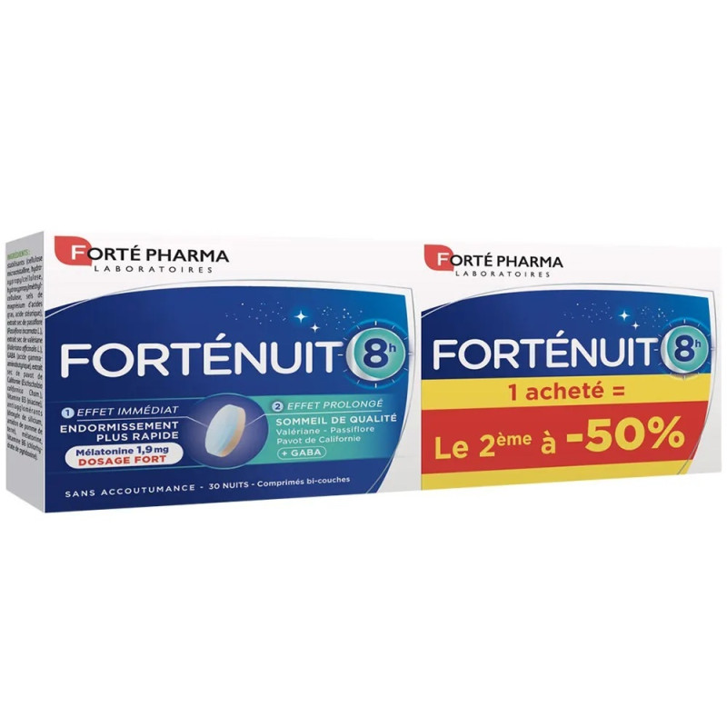 Forté Pharma – Forté Nuit Sommeil de Qualité 8h, comprimés, 38 g