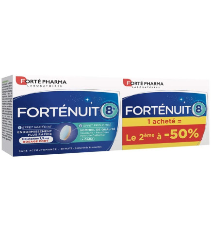 Forté Pharma – Forté Nuit Sommeil de Qualité 8h, comprimés, 38 g