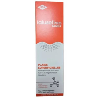 Ialusetpro Family – Crème cicatrisante à l’acide hyaluronique, 100 g