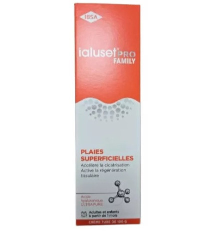 Ialusetpro Family – Crème cicatrisante à l’acide hyaluronique, 100 g