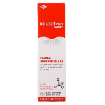Ialuset – Pro Family Crème cicatrisante à l’acide hyaluronique, 25 g