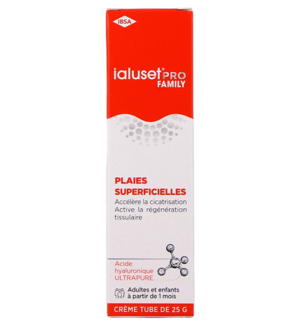 Ialuset – Pro Family Crème cicatrisante à l’acide hyaluronique, 25 g