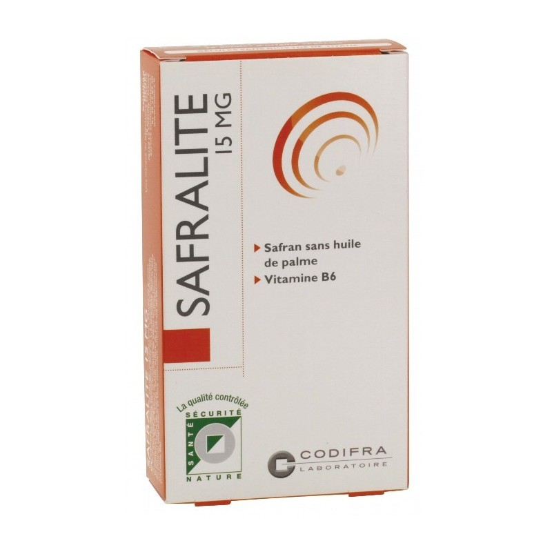 Codifra Safralité 15mg - Humeur 28 Gélules