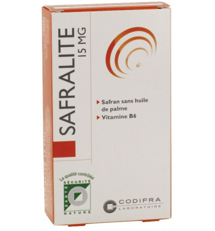 Codifra Safralité 15mg - Humeur 28 Gélules