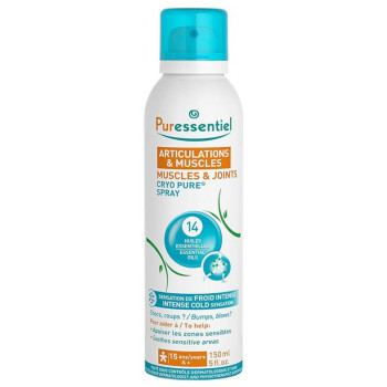 Puressentiel – Articulations & Muscles Cryo Pure spray aux huiles essentielles, 150 ml