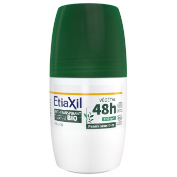 Etiaxil – Déodorant Anti-Transpirant Végétal 48H Thé Vert Bio, 50 ml