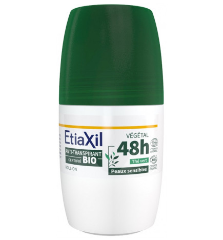 Etiaxil – Déodorant Anti-Transpirant Végétal 48H Thé Vert Bio, 50 ml