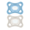 MAM – Lot de 2 sucettes Comfort en silicone avec boîte de stérilisation, 2–12 mois