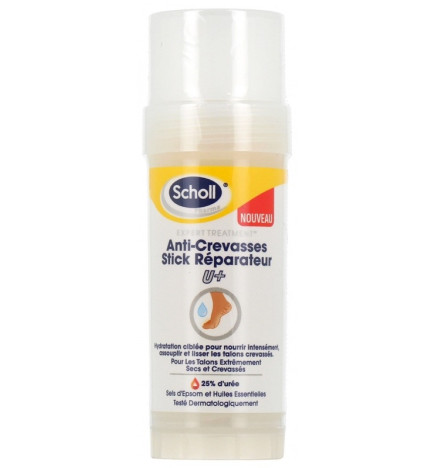 Scholl – Stick anti-crevasse réparateur U+ 25 % d’urée, 70 g