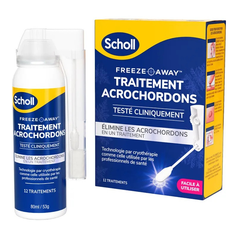 Scholl – Traitement des acrochordons par cryothérapie, 80 ml