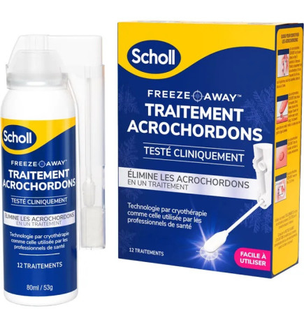 Scholl – Traitement des acrochordons par cryothérapie, 80 ml