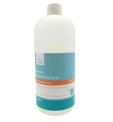 All Pharm – Sérum physiologique chlorure de sodium 0,9 %, 1L