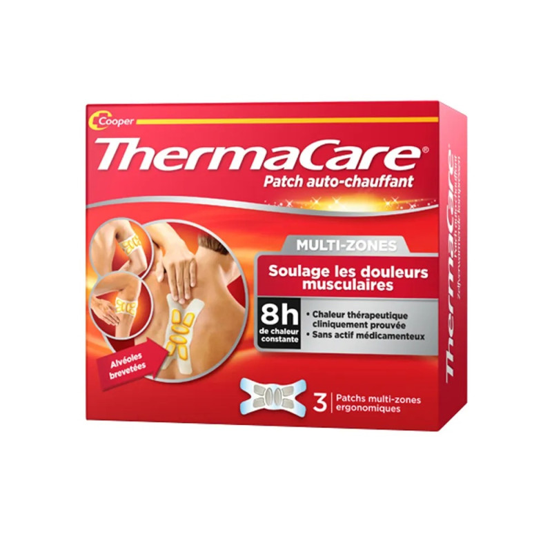 Thermacare – Patch auto-chauffant multi-zones, patchs x3
