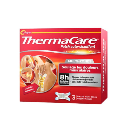 Thermacare – Patch auto-chauffant multi-zones, patchs x3