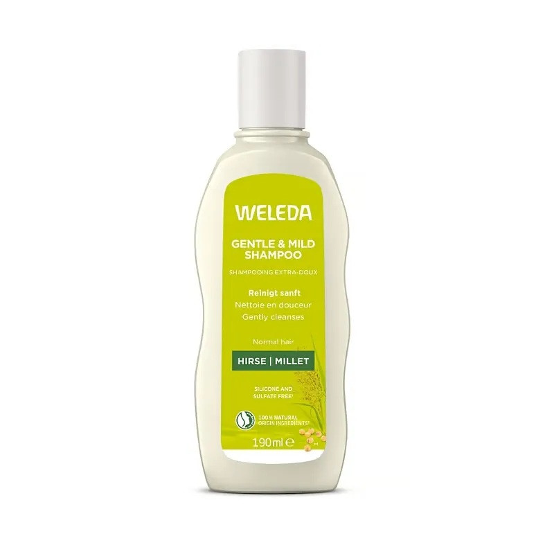 Weleda – Shampooing régénérant à l’extrait de millet bio, 190 ml