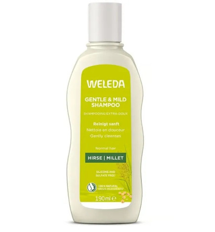 Weleda – Shampooing régénérant à l’extrait de millet bio, 190 ml
