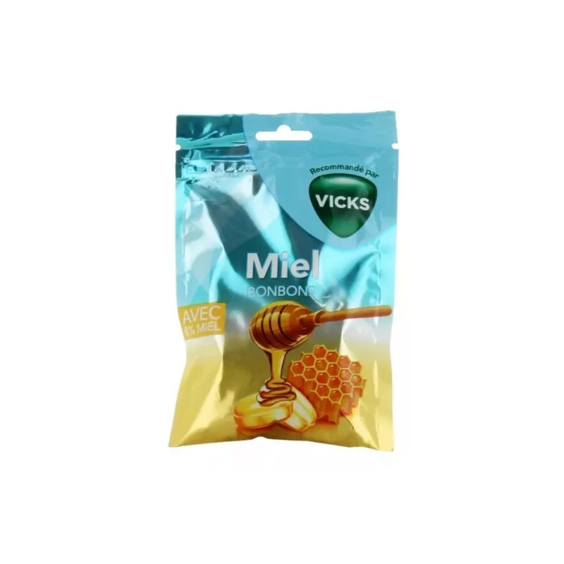 Vicks – Bonbons au miel et menthol, 72 g